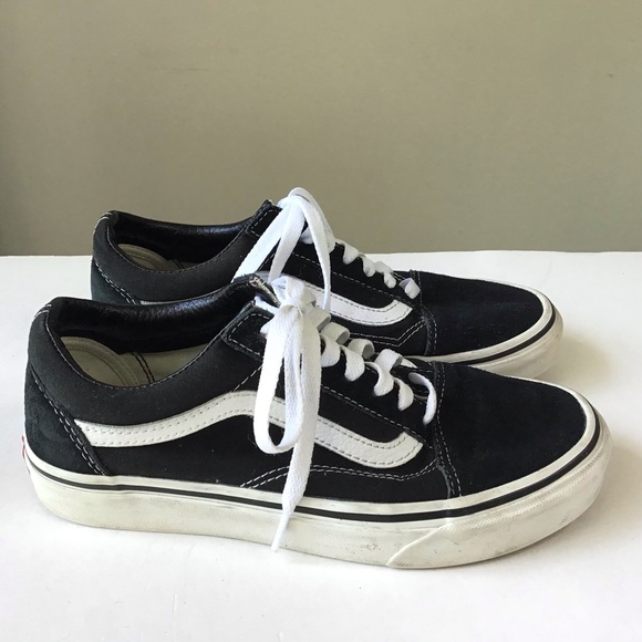 Vans Old Skool Sneakers Womens Size 6.5 / Mens Size 5 Black & White Classic - Picture 5 of 11